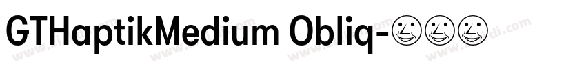 GTHaptikMedium Obliq字体转换